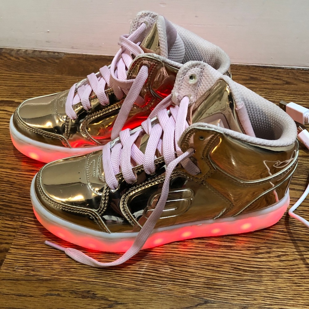 Skechers Energy Lights Rose Gold sneakers